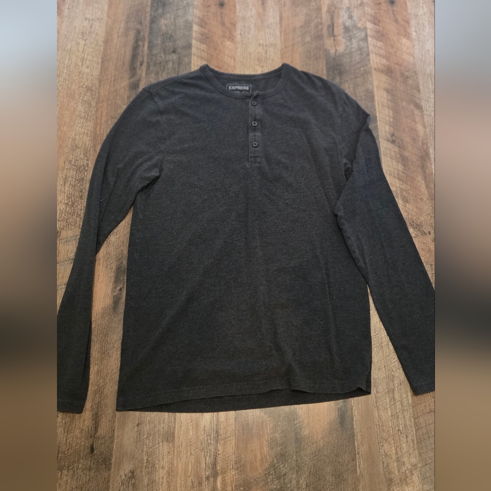 Express Black Long Sleeve Tee